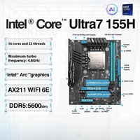 Nouveau processeur de bureau en métal ERYING MODT Ultra 185 pour 16 cœurs 64 bits avec DDR5 5600 MHz PCIe4.0x4 M.2*2 WiFi6E pour socket LGA 1150