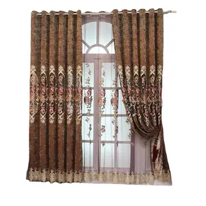 Роскошные романтичные прозрачные вышитые цветочные шторы Hafei для домашнего декора, турецкие шторы для гостиной