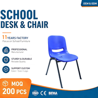 Chaise pliante pour étudiant avec tablette d'écriture - Empilable, cadre chromé, pour école, gymnase, extérieur, maison, bureau, design moderne, usage commercial