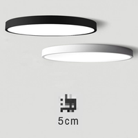Plafonnier LED simple et moderne pour la maison, rectangulaire pour le salon, rond pour la chambre, la cuisine, le balcon, éclairage