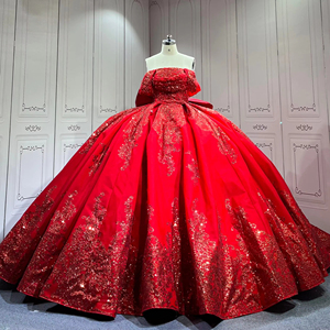 Buy In Bulk Ruby Red Dresses Chiffon Fabric, Customizable Design |  Alibaba.com