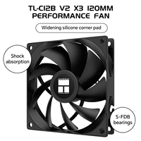 Ventilador de refrigeración para ordenador Thermalright TL-C12B V2 X3 de 12 cm para cajas de PC gaming