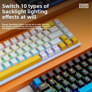 K68 Mechanical RGB Backlit Cool Gaming Keyboard <b>for</b> <b>Computer</b>, Laptop, Office Gaming Wired Keyboard - Product Image 6