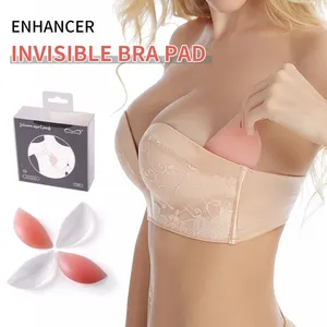 Siliconen Inzetstukken Kipfilets Borstversterkers Bh Pads Vrouwen Gratis Volwassenen Strapless Tepel Cover Medische Ondersteuning 50 Stuks