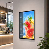 Kiosque interactif mural Android 24 pouces avec analyse d'audience IA en option et signalisation alimentée par batterie