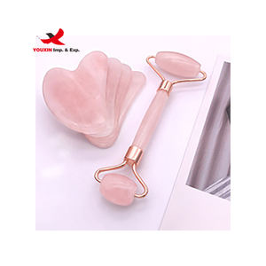 Fournisseur de produits divers à bas prix, OEM, rouleau de jade pour le visage en pierre de cristal rose, soin de la peau, anti-âge, masseur facial, élimination - Product Image 5