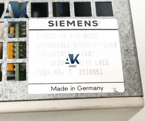 SIEMENS SIMODRIVE 611 INFEED/MÓDULO DE REALIMENTACIÓN REGENERATIVA 11 KW 6SC6111-1VA01 - Product Image 3