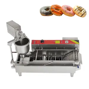 Electric Automatic Donut Maker Doughnut Making Machine with Hopper and Electric Frying Deep Fryers