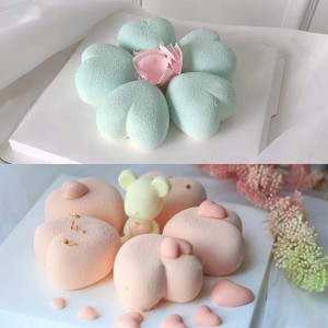 Heart Shaped <b>Silicone</b> Mold 8 Cavities For <b>Baking</b> Cake Chocolate Mousse Valentine's Day Use - Product Image 4