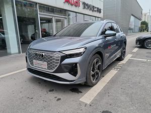 <span class=keywords><strong>Audi</strong></span> Q4 E-tron 40 SUV électrique d'occasion 2024, longue autonomie, véhicule électrique intelligent, prêt à l'exportation, gris sur noir - Product Image 2