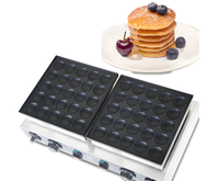 Machine à gaufres et crêpes électrique professionnelle avec fonction muffins, 50 cavités mini en acier inoxydable, nouvelle machine de haute qualité