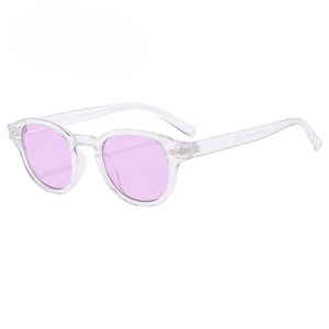 Nouvelles lunettes de soleil rétro à petite monture 2024, logo personnalisé, verres acryliques UV400 polarisés, monture en métal PC, unisexe, noir - Product Image 6