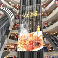 Écran en verre polychrome d'intérieur de RVB LED G7.82-15.625 IP43 conforme pour des affichages de signage de Digital de libre-service de centre commercial