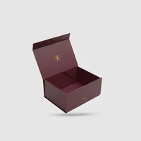 Caja de Regalo Magnética Plegable Personalizada con Cinta, Caja Magnética Plegable para Empaque, Caja de Regalo Magnética Negra Mate con Logotipo Personalizado