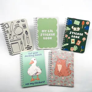 Custom Cute Design Double Sided Cover Release Decoration Paper Sticker Album Printing