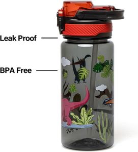 Hot Sale 600ml PP Plastic Children Classic School Tumbler Hiking <b>Travel</b> Reusable Thermal Insulation Push Button Water <b>Bottle</b> - Product Image 2