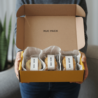 Cajas de Regalo de Papel para Envío Personalizadas con Logotipo, Color Marrón, Reciclables, Caja de Cartón Corrugado para Galletas