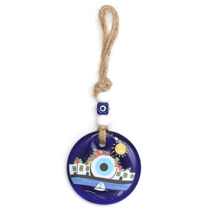Vetro blu Ev l'occhio portachiavi portachiavi portachiavi occhio turco portachiavi occhio di fortuna auto specchio buona fortuna amuleto portachiavi - Product Image 6