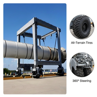 Grue à portique sur pneus (RTG) économique de 10 à 80 tonnes pour usine de composants préfabriqués