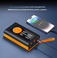 Portable Wireless 12V DC 150psi Digital Pressure Gauge Tire Inflator Pump ABS Pressure Monitor Emergency Light Single Cylinder