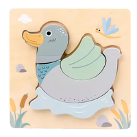 Puzzle 3D en bois personnalisable, 50 pièces, jouets éducatifs précoces sur le thème des animaux, puzzles en bois pour les tout-petits, les enfants, les filles et les garçons