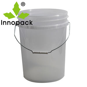Seau en plastique carré de 20 L, capacité de 5 gallons, qualité alimentaire, poignées en plastique recyclables, seau à peinture - Product Image 6