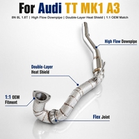 Collecteur d'échappement sport haute performance sur mesure pour Audi TT MK1 8N A3 8L en acier inoxydable T304 pour amélioration de puissance de course