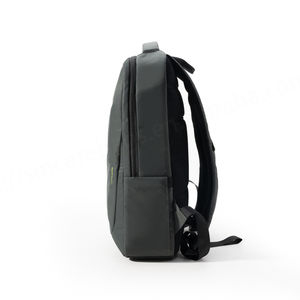 Sac à dos décontracté pour ordinateur portable, style universitaire, unisexe, en nylon Oxford avec doublure en polyester, fermeture éclair géométrique, étanche, avec port USB, style normcore/minimaliste - Product Image 5