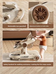 Andador para Bebés 3 en 1 Plegable Anti-O-leg con Música, Altura Ajustable Anti-vuelco para 0-3 Años, Capacidad de Carga de 20 KG - Product Image 5