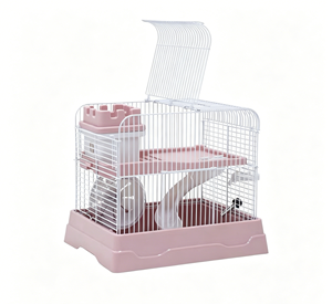 <span class=keywords><strong>Cage</strong></span> à hamster de luxe à double étage, <span class=keywords><strong>cage</strong></span> portable de grande taille pour hamster doré, hamster syrien, habitat multi-niveaux pour petits animaux - Product Image 1