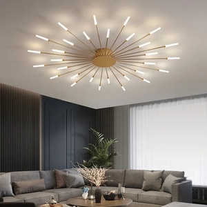 Lustre <span class=keywords><strong>LED</strong></span> pour salle à manger, salon, chambre à coucher, décoration de la maison, luminaires suspendus, or ou <span class=keywords><strong>noir</strong></span>, moderne, créatif, nouveaux luminaires - Product Image 3