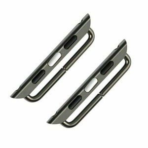 Conectores de Correa de Reloj de Acero Inoxidable, Adaptador para <span class=keywords><strong>Iwatch</strong></span> 7 41mm 45mm 38mm 42mm 40mm 44mm - Product Image 1