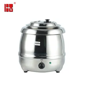 10L 13L fer noir soupe bouilloire plus chaud restauration buffet acier inoxydable électrique soupe chaude pot de chauffage