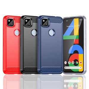 Coque de téléphone en fibre de carbone antichoc TPU pour Google Pixel 4A - Product Image 1