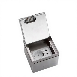 埋め込み式フロアソケットボックス <span class=keywords><strong>RJ45</strong></span> フラットソケット 家庭用 EU規格フロアソケットボックス - Product Image 1