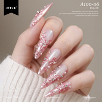 JTING Gel Sculptural Floral Rose Poudré 6 Couleurs Gel de Modelage 3D Solide pour Nail Art Marque Privée Sans HEMA/TPO