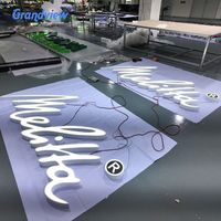 Insegna Luminosa 3D Personalizzata in Acrilico con Lettere Simili agli Iconi, Insegna Luminosa a LED Personalizzata per Negozi e Pubblicità