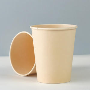 4oz 8oz 12oz desechable de una sola pared logotipo personalizado taza de papel de café para beber caliente con tapa PS - Product Image 5
