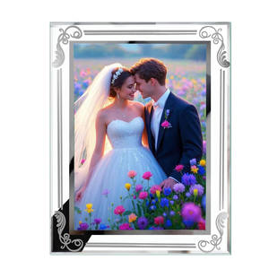 Cadre photo en verre en gros, tendance et simple, pour affichage horizontal ou vertical sur table - Product Image 1