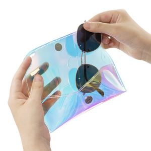 Colorful Summer TPU Sunglasses <b>Case</b> Waterproof Eyewear Pocket Bag Magnetic Closure Transparent <b>Glasses</b> Holder Welcome Gifts - Product Image 3