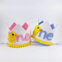 Chapeau d'anniversaire mignon sur le thème de l'ananas pour enfant d'un an, couronne de déguisement pour la 1ère fête d'anniversaire, fournitures de décoration de fête de Noël