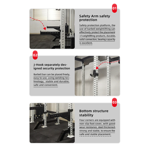 Rack Combinato Compatto All-in-One e Trainer Funzionale Salvaspazio per Palestra Domestica - Attrezzatura Fitness - Product Image 3