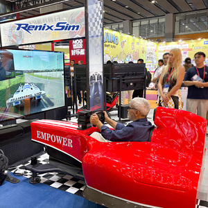 Plataforma de Simulación de Carreras RenixSim Commercial F1 MAX con <span class=keywords><strong>4</strong></span> Actuadores de Movimiento con Retroalimentación, Máquina de Competición Multijugador de Entretenimiento - Product Image 2