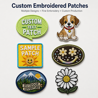 Écussons brodés personnalisés en gros, formes variées, motifs animaux, badges pour vestes, sacs à dos, casquettes, vêtements pour enfants, fabricant OEM