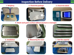 Heavybao Công Nghiệp Bếp Thép Không Gỉ Thương Mại Bàn Làm Việc Với Backsplash Và Mạ Kẽm Undershelf - Product Image 4