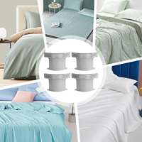 Lot de 4 attaches invisibles pour draps et housses de lit, clips de maintien invisibles pour draps et couettes, clips antidérapants fixes pour housses de couette simples