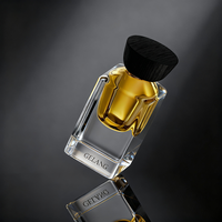 Flacon de parfum vide en verre transparent carré à col serti recyclable de luxe 30 ml Emballage de boîte personnalisé