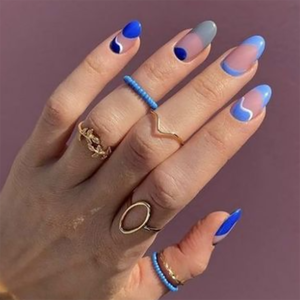 Daily Wear Short Oval Bling Glitter Full Cover Handmade Nails <strong>Capsule</strong> Faux <strong>Ongles</strong> Acrylic Luxury Handmade False Nails - Product Image 3
