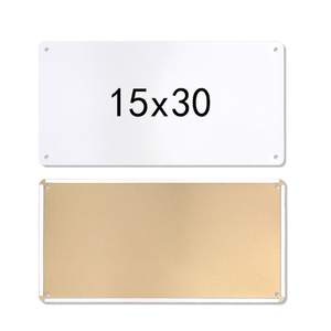 Letrero Metálico de Pared O1 para Impresión UV, Venta al por Mayor, 20x30cm, 30*15cm, 40*10cm, 30*30cm, en Blanco - Product Image 2