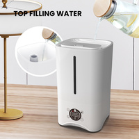 Humidificateur d'air portable, diffuseur de brume froide, purificateur ultrasonique avec lumière romantique pour chambre à coucher et salon